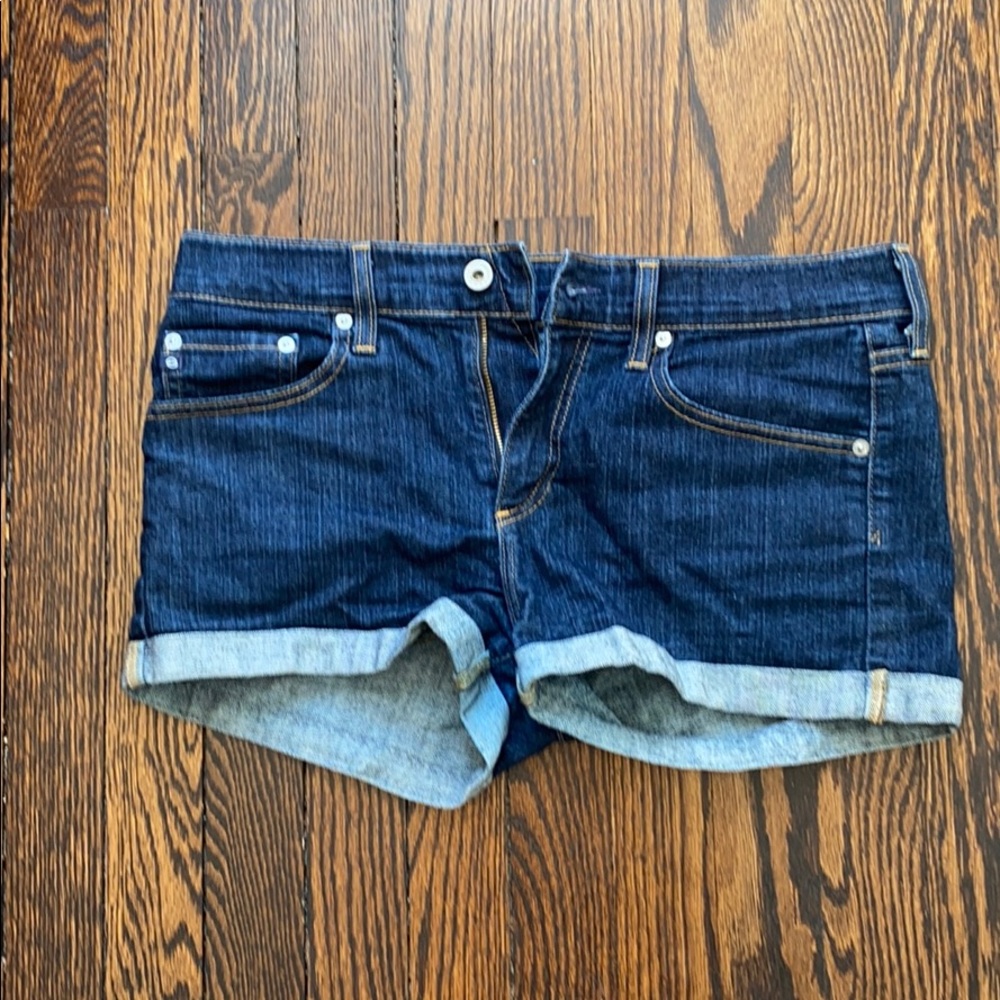 AG “The Pixie” Roll Up Denim Short Indigo